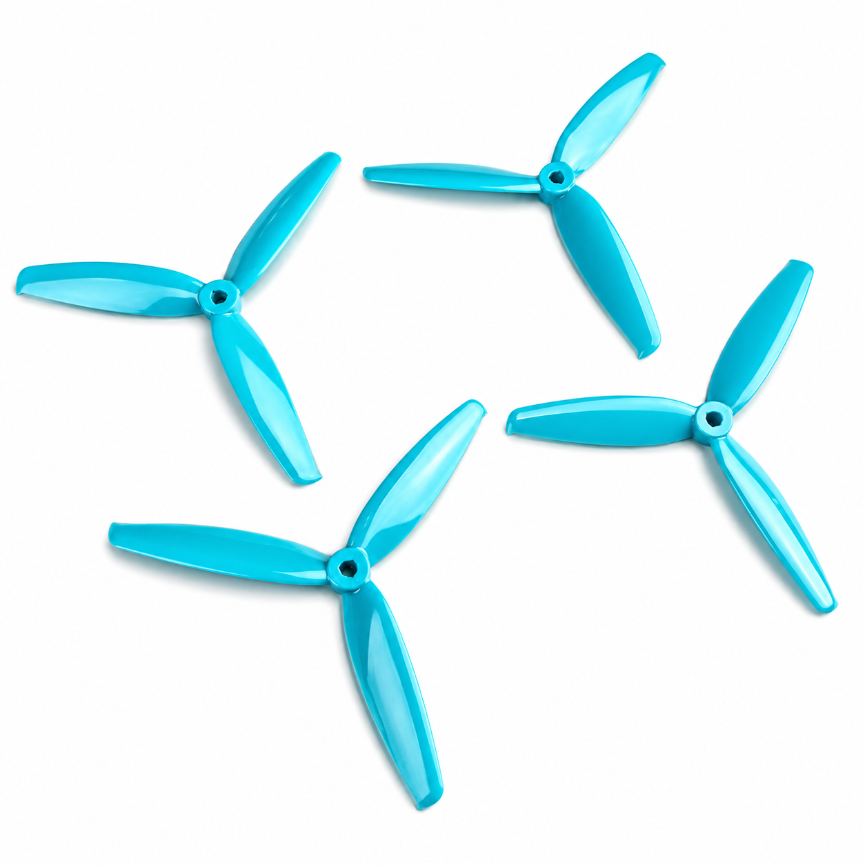 Gemfan 6042 Flash PC 3 Blade Propellers Blue - (2CW+2CCW)