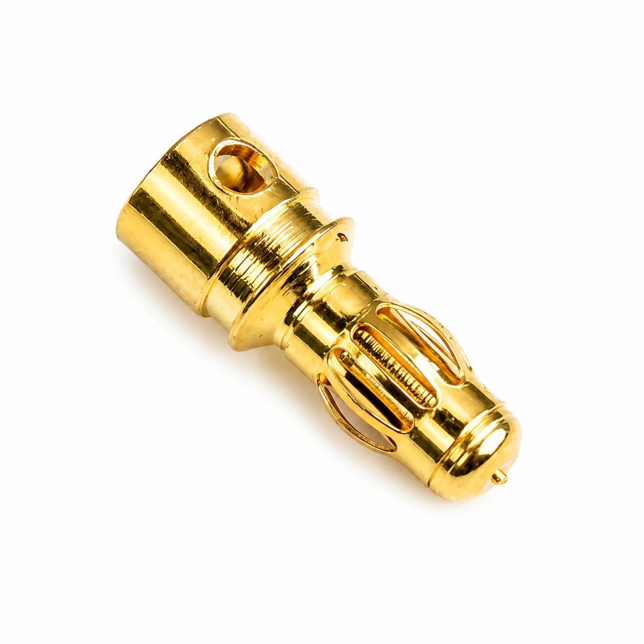 4mm Gold Bullet Connectors Male - 4Pcs