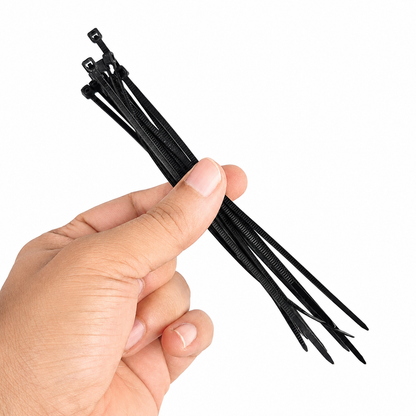 150mm Self Locking Adjustable Nylon Cable Ties | Zip Ties 12pcs