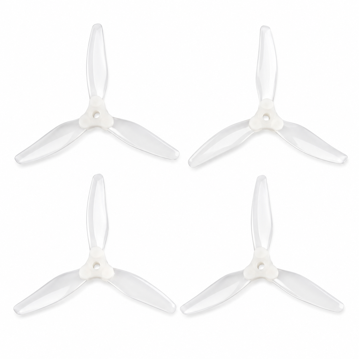 Gemfam Propellers F5135 Floppy Proppy 3 Blade Propellers 2CW + 2CCW – White