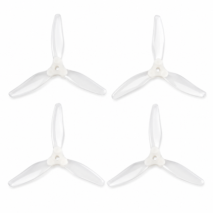 Gemfam Propellers F5135 Floppy Proppy 3 Blade Propellers 2CW + 2CCW – White