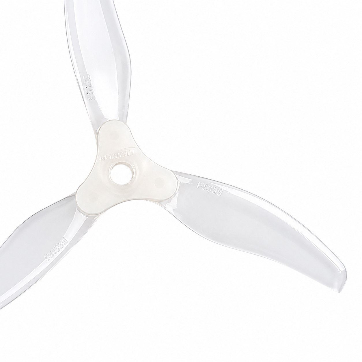 Gemfam Propellers F5135 Floppy Proppy 3 Blade Propellers 2CW + 2CCW – White