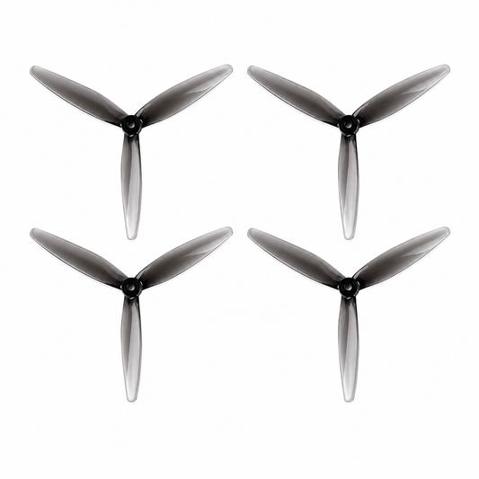 Gemfan Propellers 7050 Hurricane PC 3 Blade Propellers 2CW+2CCW – Clear Gray