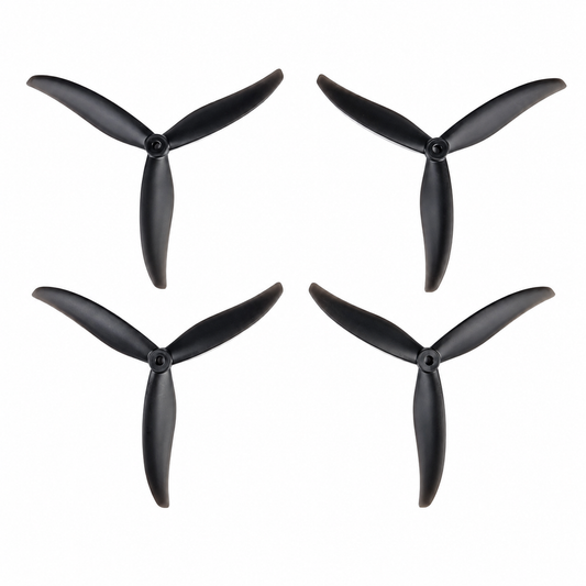 Gemfan HD 7037 Cinelifter PC Reinforced 3 Blade Propellers 2CW+2CCW – Clear Black