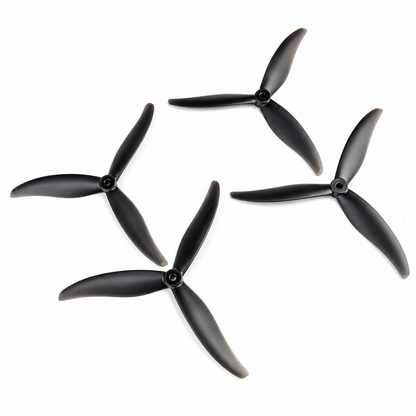 Gemfan HD 7037 Cinelifter PC Reinforced 3 Blade Propellers 2CW+2CCW – Clear Black