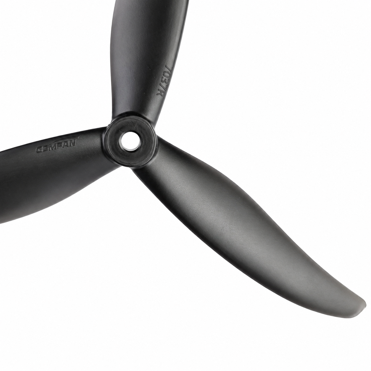 Gemfan HD 7037 Cinelifter PC Reinforced 3 Blade Propellers 2CW+2CCW – Clear Black