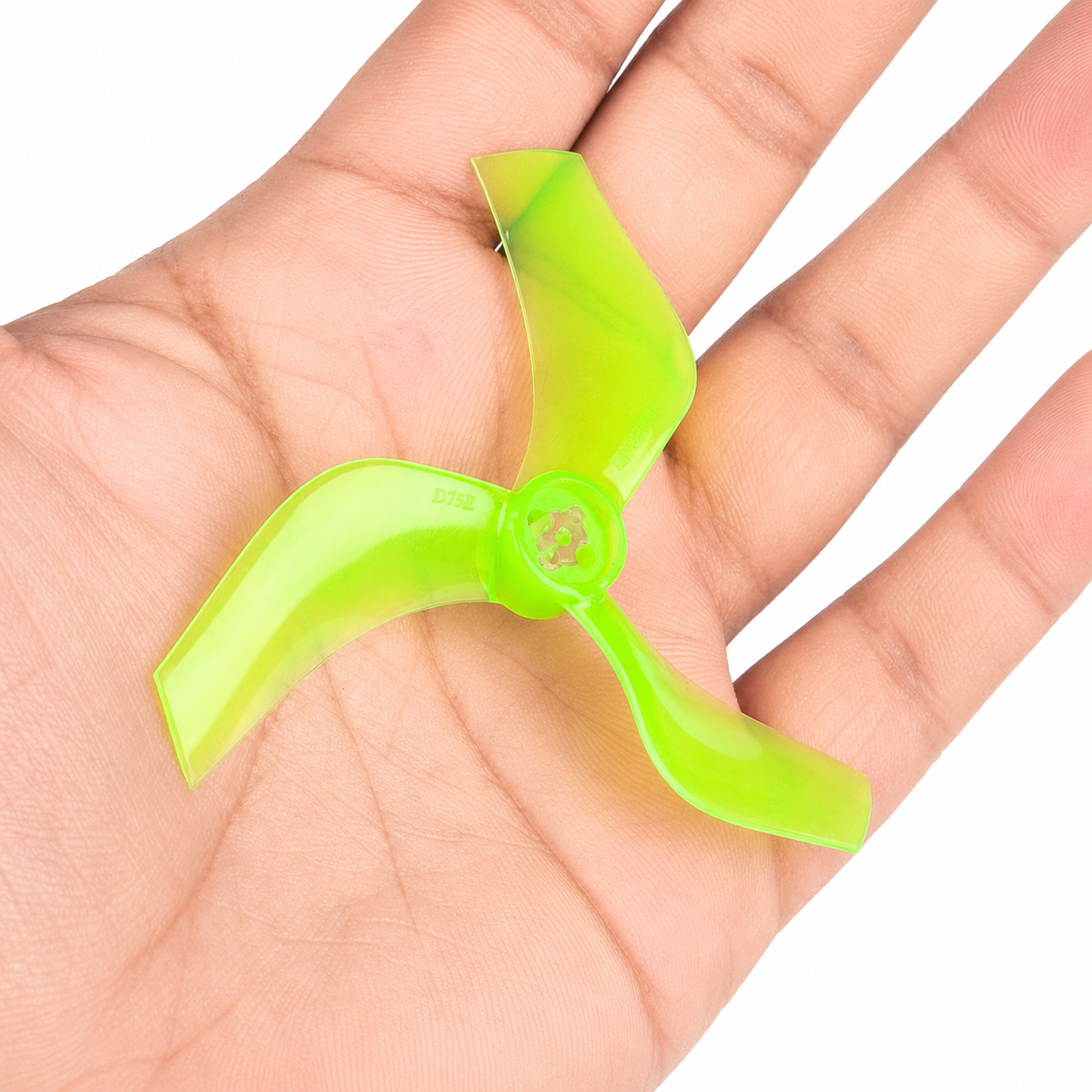 Gemfan D75 Ducted PC 3 Blade 1.5mm & M5 Propellers Green - (2CW+2CCW)