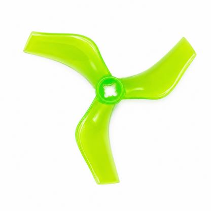 Gemfan D75 Ducted PC 3 Blade 1.5mm & M5 Propellers Green - (2CW+2CCW)