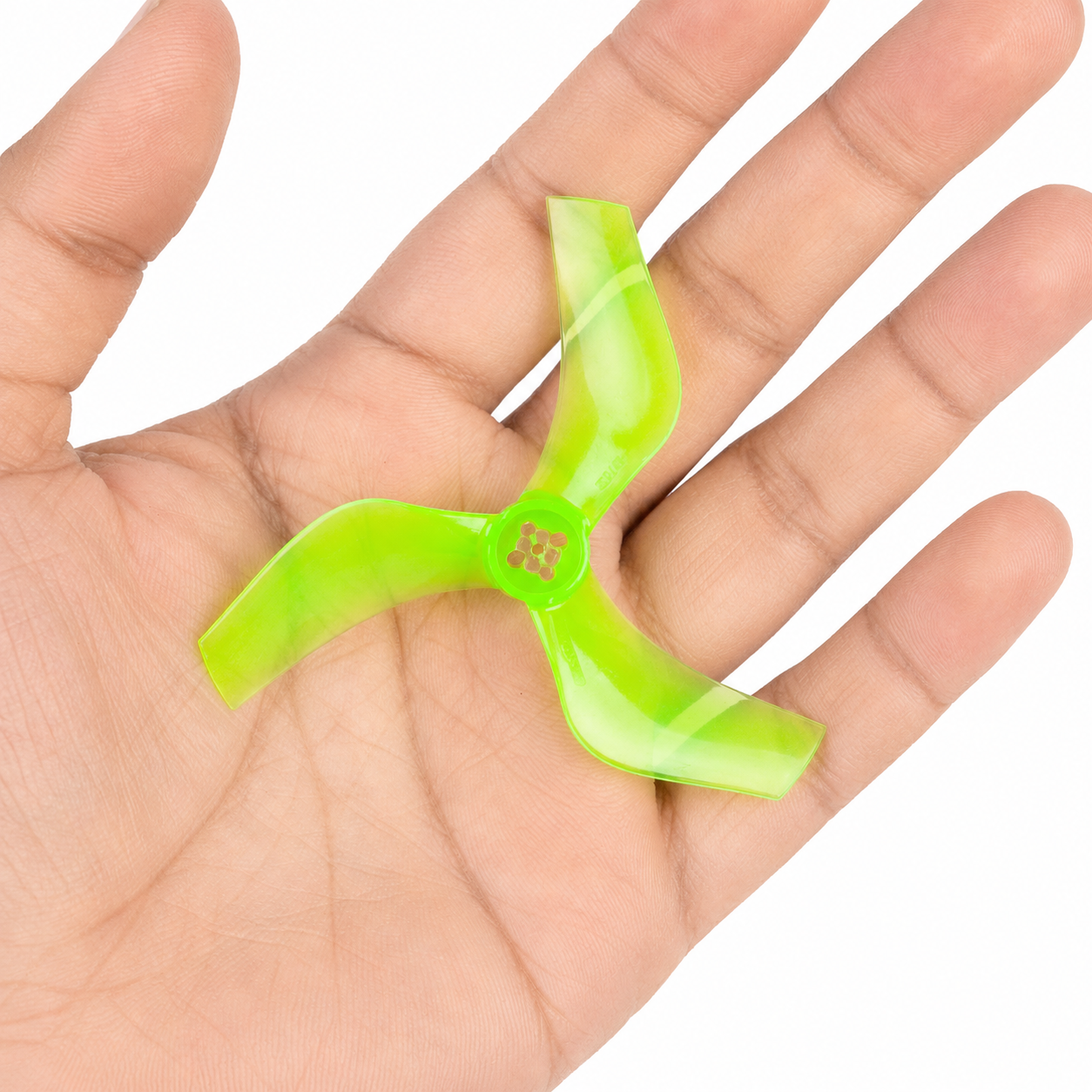 Gemfan D75 Ducted PC 3 Blade 1.5mm & M5 Propellers Green - (2CW+2CCW)