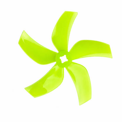 Gemfan D76 Ducted PC 5 Blade 1.5mm & M5 Propeller Clear Lemon Green- (2CW+2CCW)