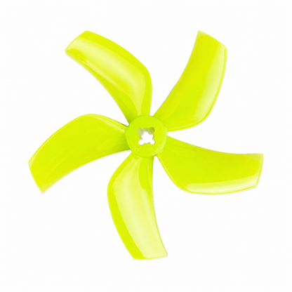 Gemfan D76 Ducted PC 5 Blade 1.5mm & M5 Propeller Clear Lemon Green- (2CW+2CCW)