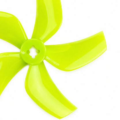 Gemfan D76 Ducted PC 5 Blade 1.5mm & M5 Propeller Clear Lemon Green- (2CW+2CCW)