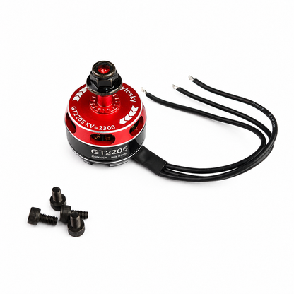 GT2205 2300KV Brushless DC Motor – Black Cap (CW Motor Rotation)