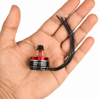 GT2205 2300KV Brushless DC Motor – Black Cap (CW Motor Rotation)