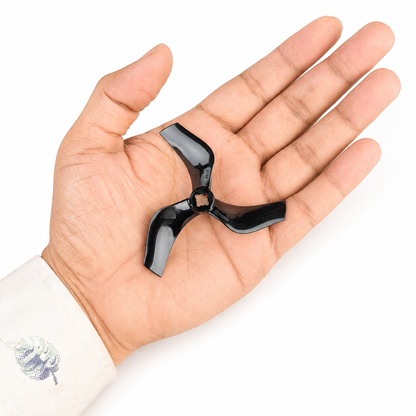 Gemfan D75 Ducted PC 3 Blade 1.5mm & M5 Propellers 2CW + 2CCW – Black