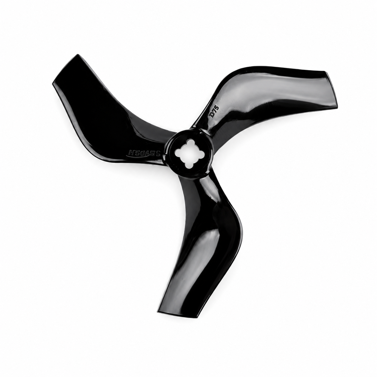 Gemfan D75 Ducted PC 3 Blade 1.5mm & M5 Propellers 2CW + 2CCW – Black