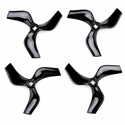 Gemfan D75 Ducted PC 3 Blade 1.5mm & M5 Propellers 2CW + 2CCW – Black