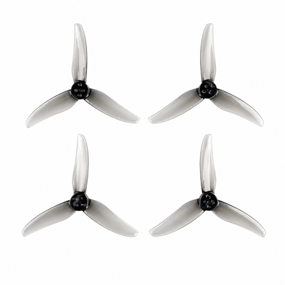 Gemfan Hurricane 3520 Durable 3-Blade Propeller Clear Gray (Set of 4)