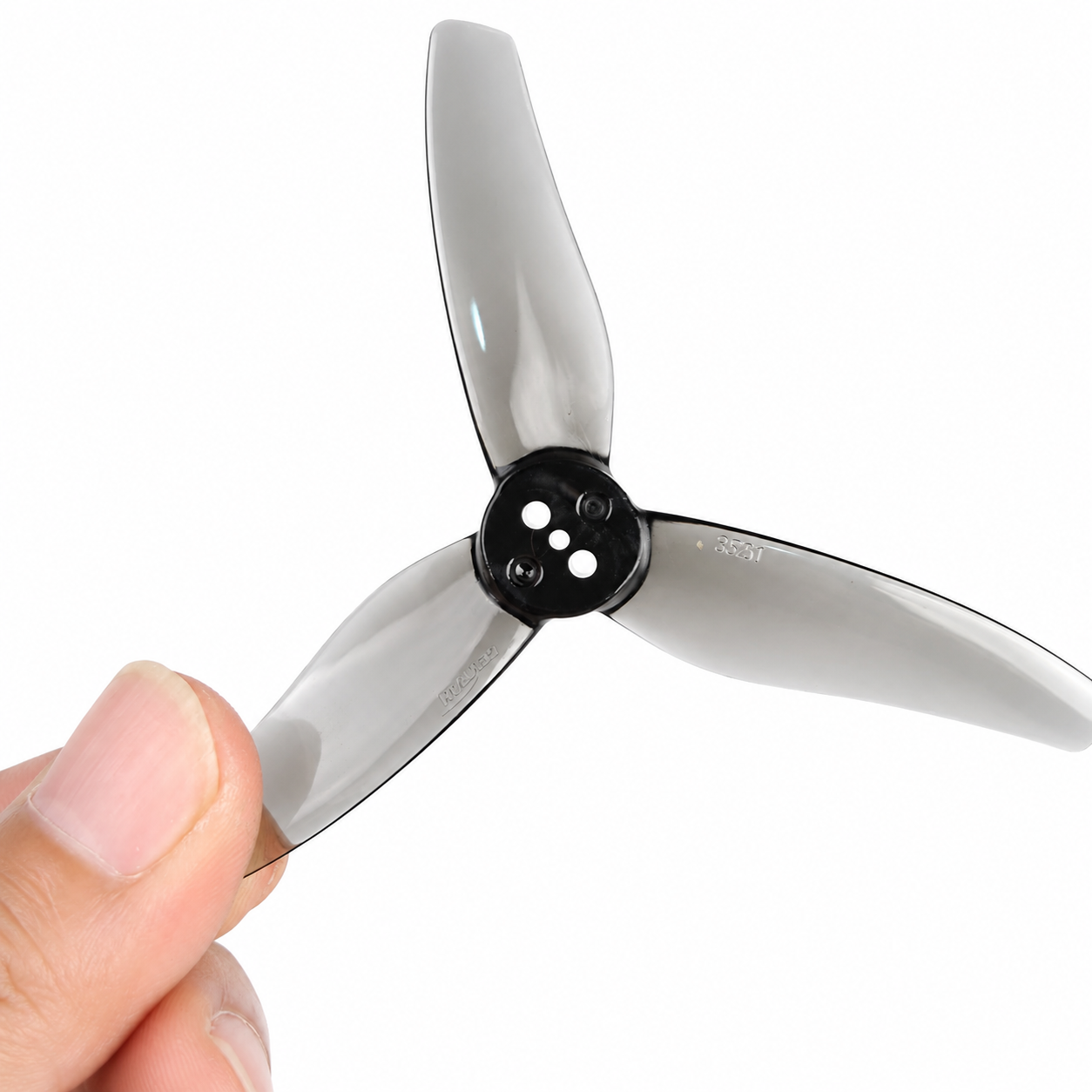 Gemfan Hurricane 3520 Durable 3-Blade Propeller Clear Gray (Set of 4)