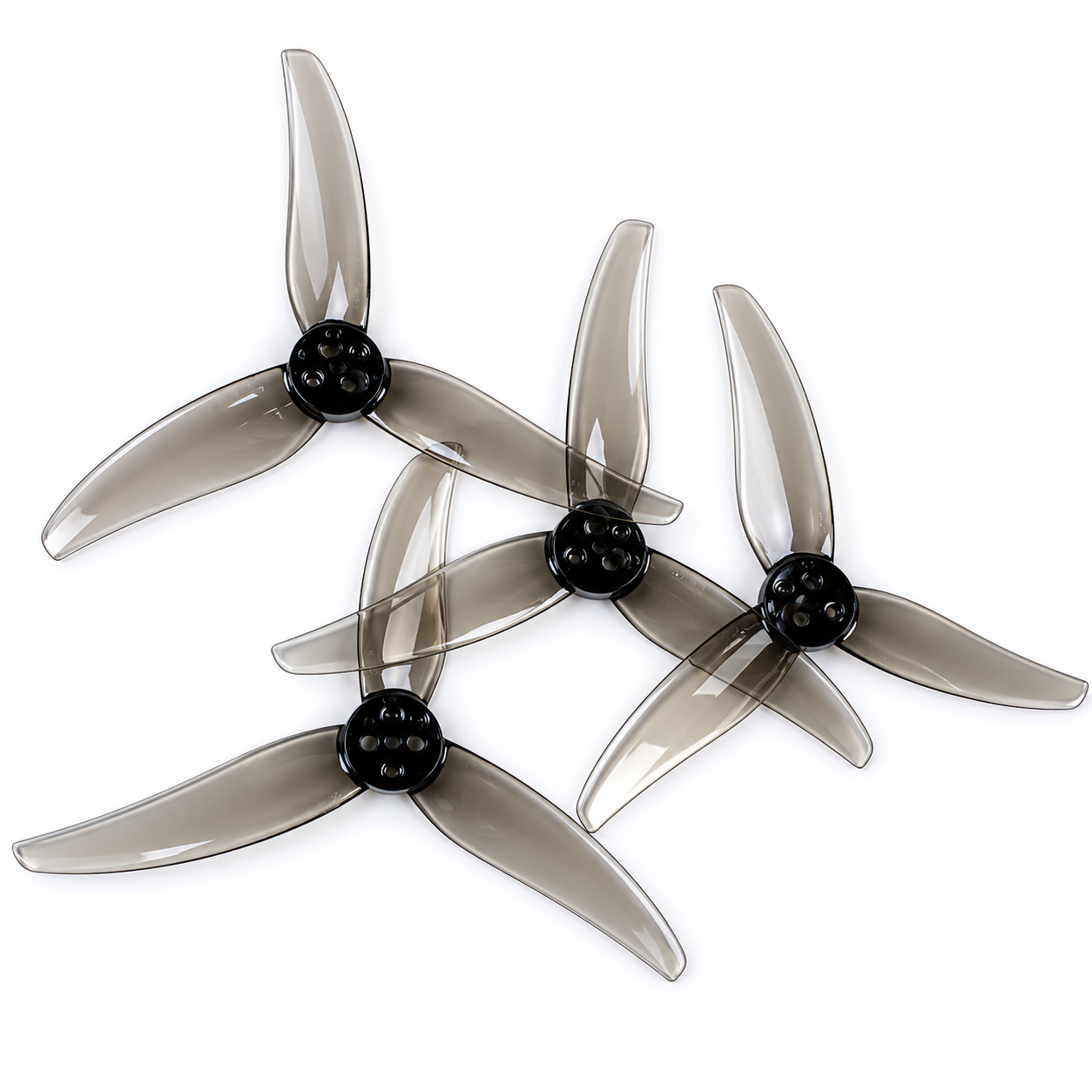 Gemfan Hurricane 3520 Durable 3-Blade Propeller Clear Gray (Set of 4)