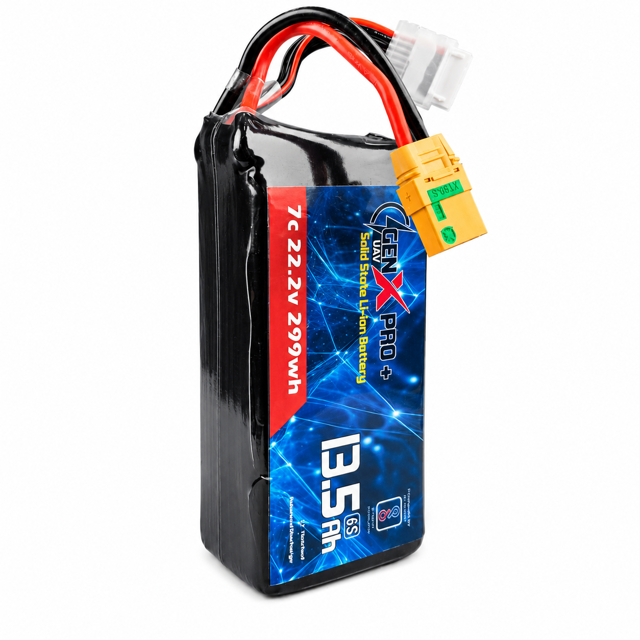 GenX Pro+ Solid state 22.2V 6S 13500mAh 7C Premium Lithium Ion Solid State Rechargeable Battery 350wh/kg