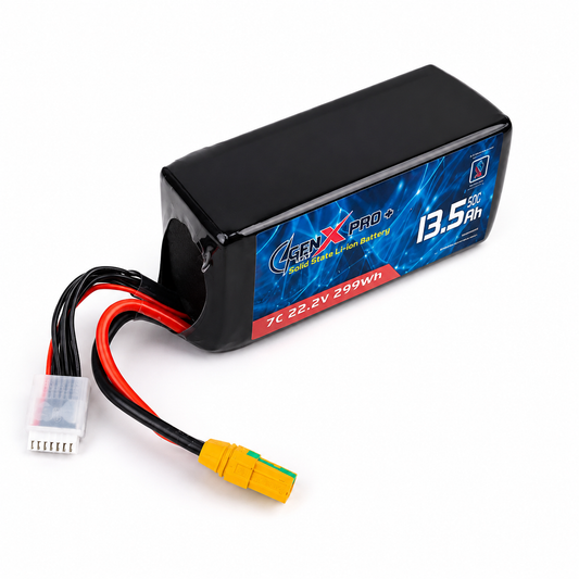 GenX Pro+ Solid state 22.2V 6S 13500mAh 7C Premium Lithium Ion Solid State Rechargeable Battery 350wh/kg