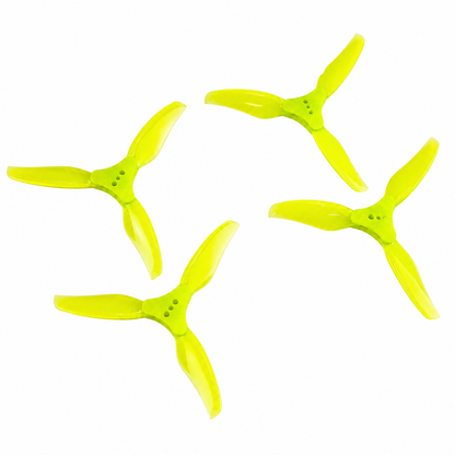 Gemfan F3015 Floppy Proppy 3 Blade Propellers Yellow - (2CW+2CCW)