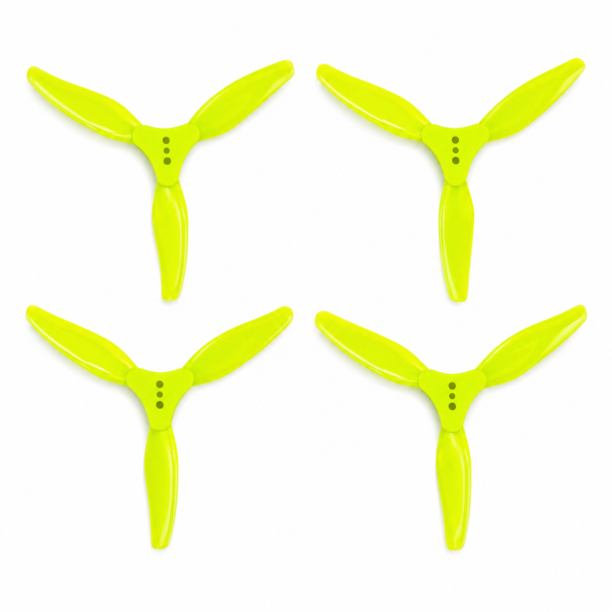 Gemfan F3015 Floppy Proppy 3 Blade Propellers Yellow - (2CW+2CCW)