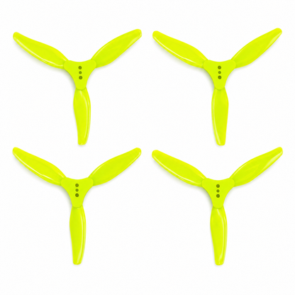 Gemfan F3015 Floppy Proppy 3 Blade Propellers Yellow - (2CW+2CCW)