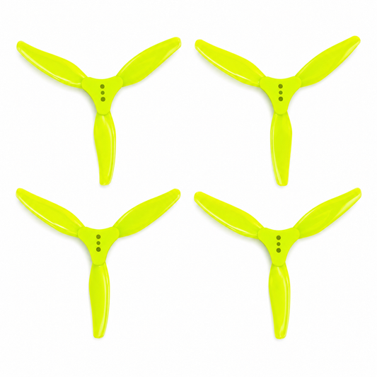 Gemfan F3015 Floppy Proppy 3 Blade Propellers Yellow - (2CW+2CCW)
