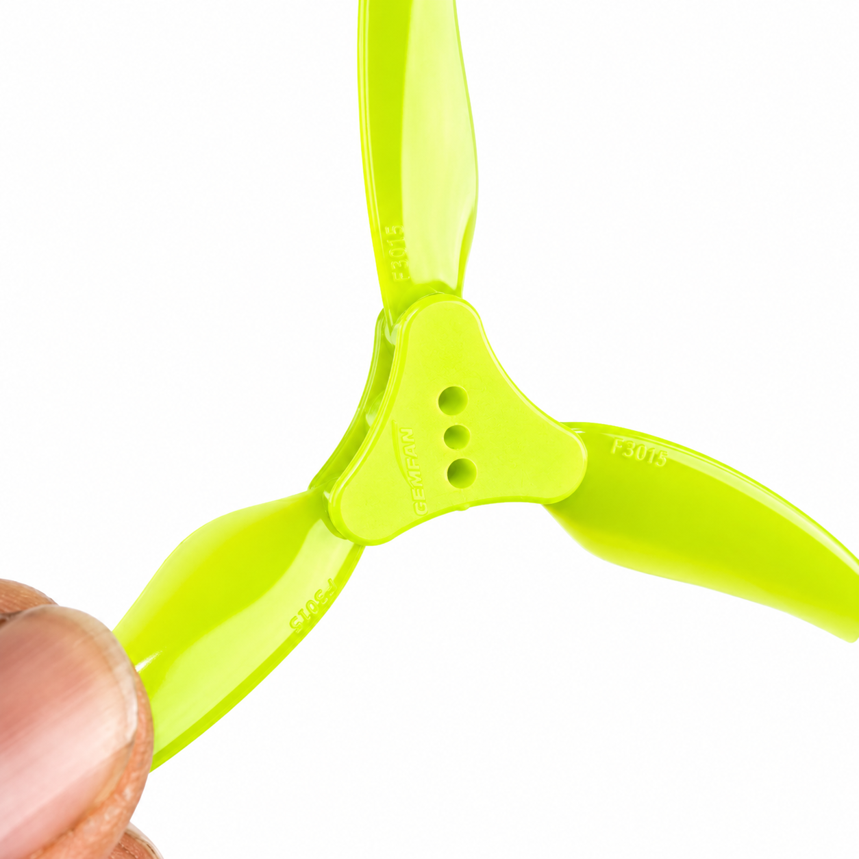 Gemfan F3015 Floppy Proppy 3 Blade Propellers Yellow - (2CW+2CCW)