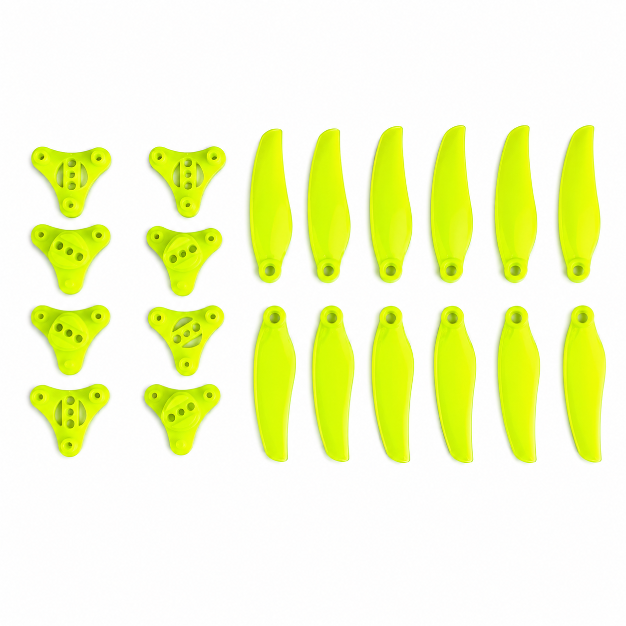 Gemfan F3015 Floppy Proppy 3 Blade Propellers Yellow - (2CW+2CCW)