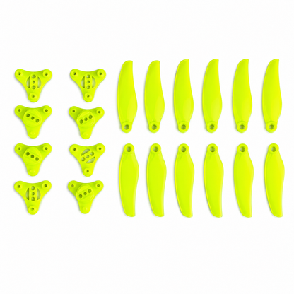 Gemfan F3015 Floppy Proppy 3 Blade Propellers Yellow - (2CW+2CCW)