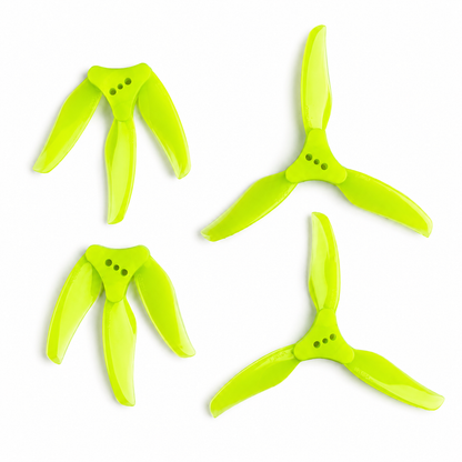 Gemfan F3015 Floppy Proppy 3 Blade Propellers Yellow - (2CW+2CCW)