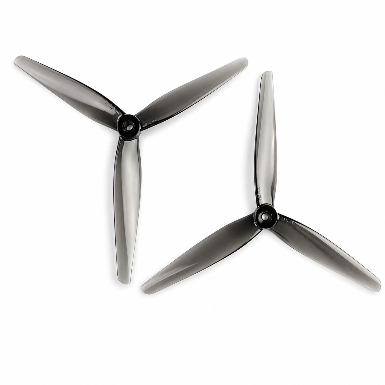 HQProp 8X3.7X3 Grey(1CW+1CCW)-Poly Carbonate Triblade Propeller