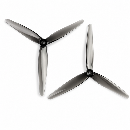 HQProp 8X3.7X3 Grey(1CW+1CCW)-Poly Carbonate Triblade Propeller