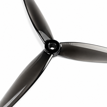 HQProp 8X3.7X3 Grey(1CW+1CCW)-Poly Carbonate Triblade Propeller