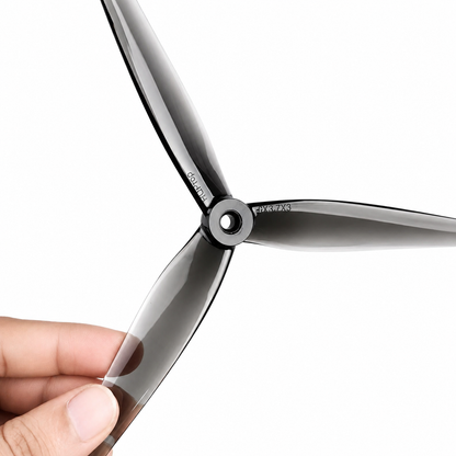 HQProp 8X3.7X3 Grey(1CW+1CCW)-Poly Carbonate Triblade Propeller