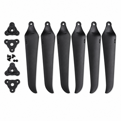 Gemfan F9046 Folding Blade Glass Fiber Nylon Black Propeller (1CW+1CCW)