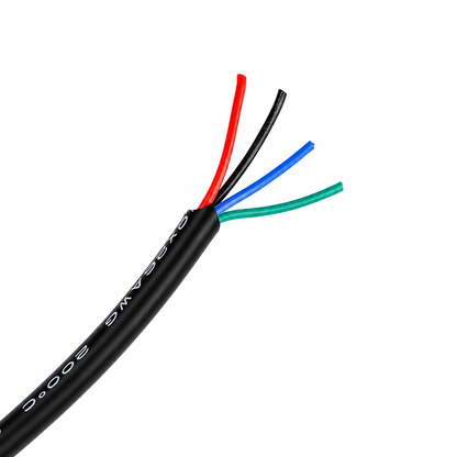 4C × 24AWG 200°C Black Coated Silicon Wire