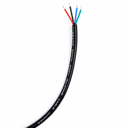 4C × 24AWG 200°C Black Coated Silicon Wire