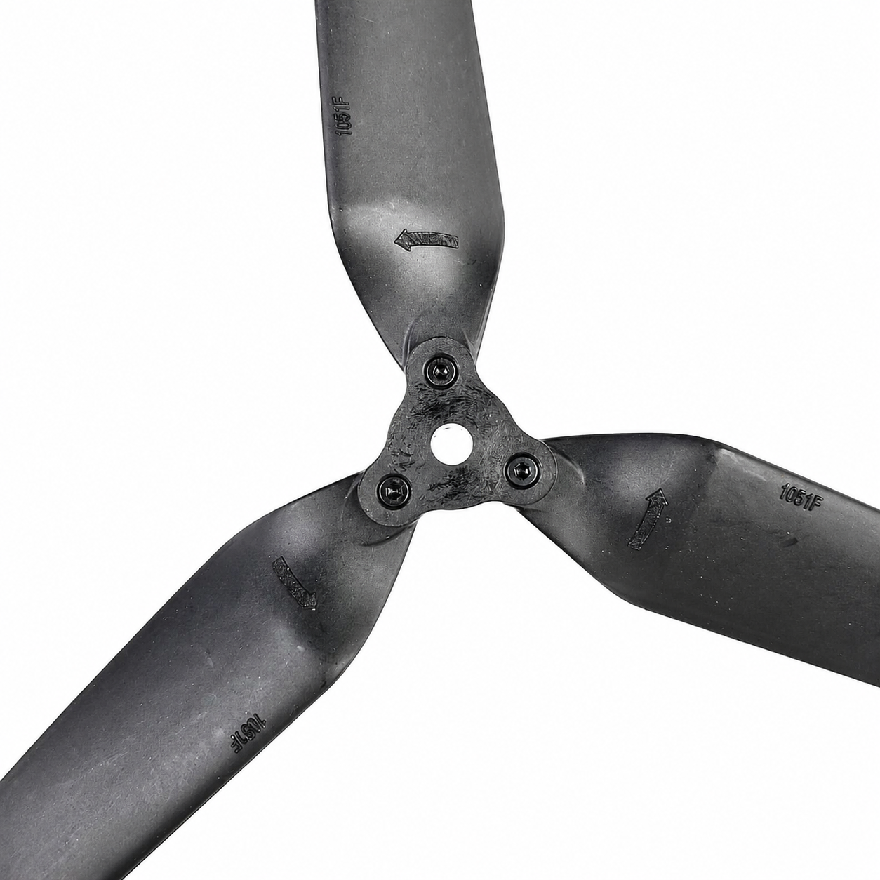 F1051 Folding Drone Propeller 3 Blade Glass Fiber Nylon -  Black (1 Pair CW+CCW)
