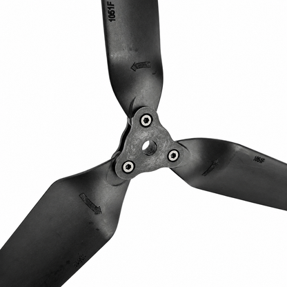 F1051 Folding Drone Propeller 3 Blade Glass Fiber Nylon -  Black (1 Pair CW+CCW)