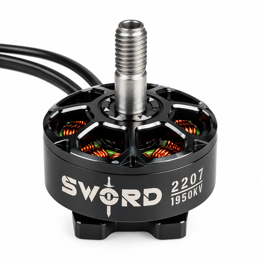 FlyFishRC Flash 2207 1950kv 6S 5inch  FPV Motor -Black
