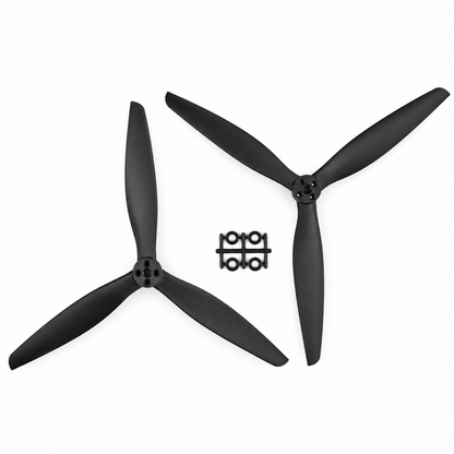 Gemfan 13X10 Carbon Nylon 3 Blade Propeller for 13 Inch FPV Drone (1CW + 1CCW) - Black