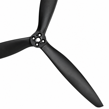 Gemfan 13X10 Carbon Nylon 3 Blade Propeller for 13 Inch FPV Drone (1CW + 1CCW) - Black