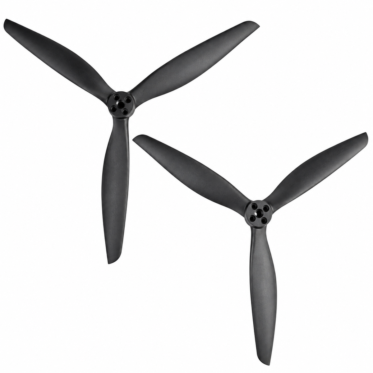 Gemfan 13X10 Carbon Nylon 3 Blade Propeller for 13 Inch FPV Drone (1CW + 1CCW) - Black