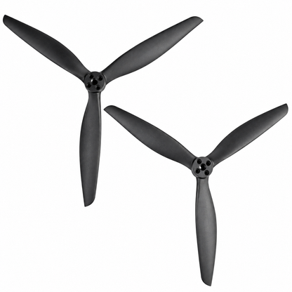 Gemfan 13X10 Carbon Nylon 3 Blade Propeller for 13 Inch FPV Drone (1CW + 1CCW) - Black