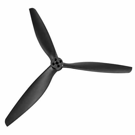 Gemfan 13X10 Carbon Nylon 3 Blade Propeller for 13 Inch FPV Drone (1CW + 1CCW) - Black