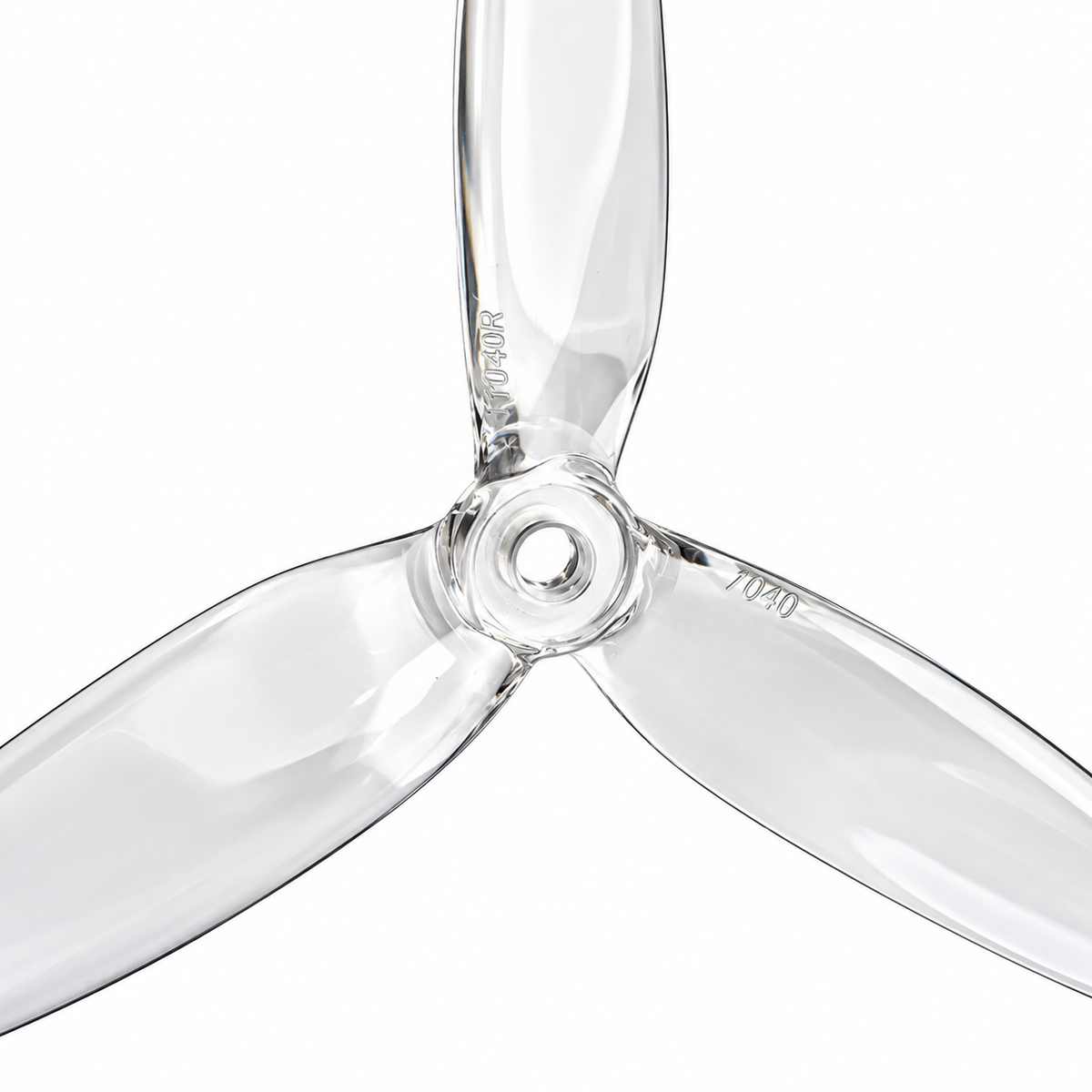 Gemfan 7040 Flash PC 3-Blade Propeller for 7 Inch FPV Drone (2CW + 2CCW) - Clear